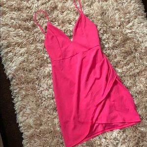 Hot pink fashion nova dress